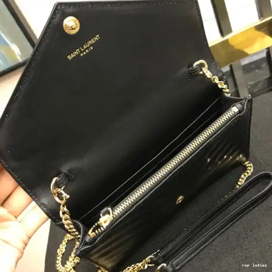 Repladies REP MATELASSÉ CHAIN CASSANDRE YSL WALLET 0706